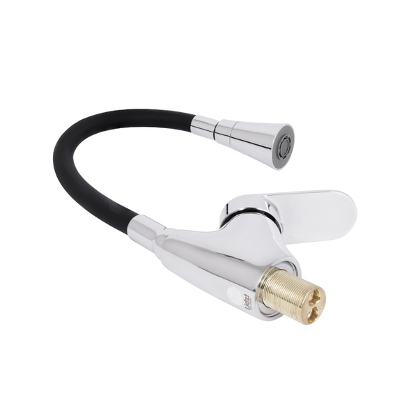 Змішувач для кухні Lidz Tani 007F3 з гнучким виливом (k40) Chrome/Black (LDTAN007F3BCR37649)