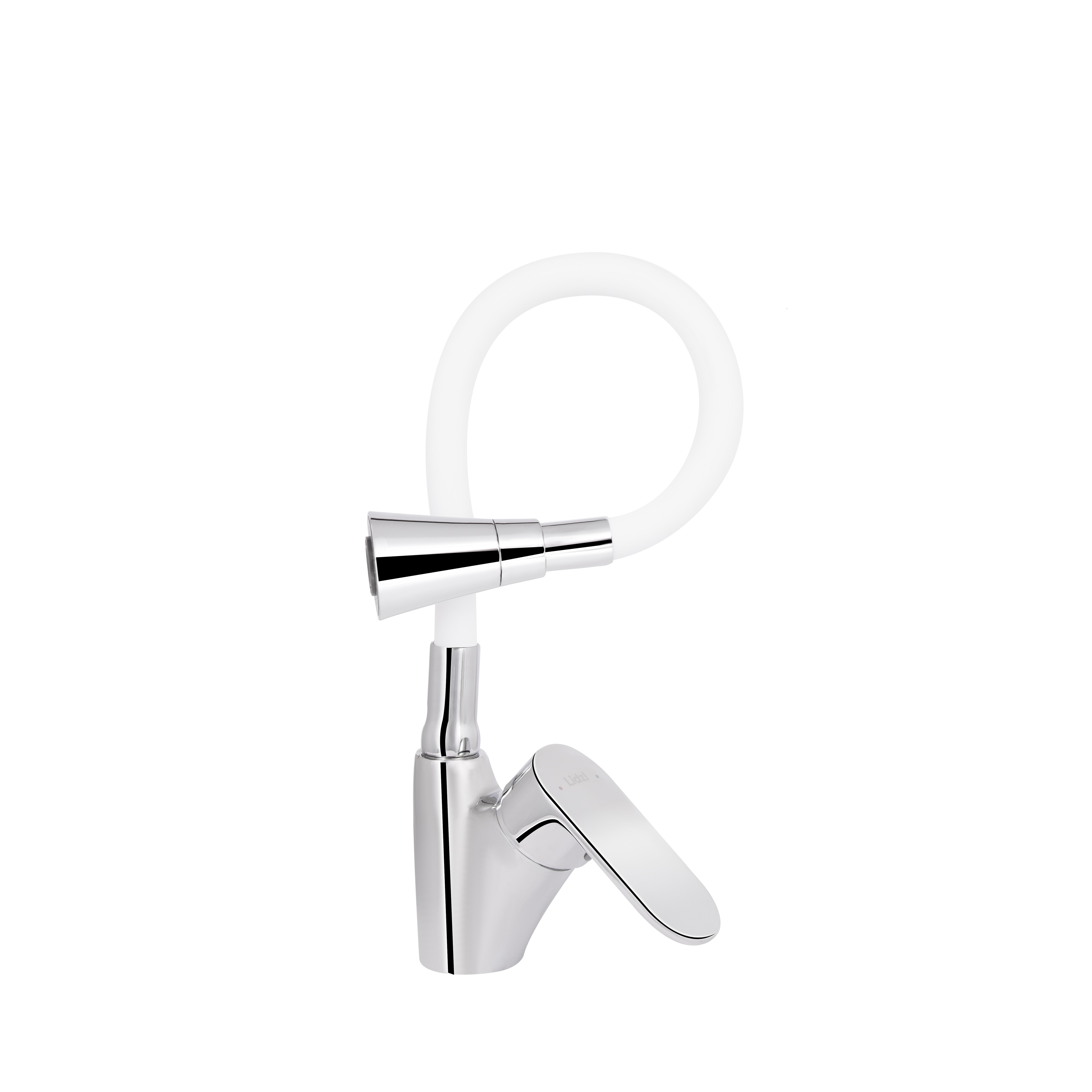Змішувач для кухні Lidz Tani 007F3 з гнучким виливом (k40) Chrome/White (LDTAN007F3WCR40423)