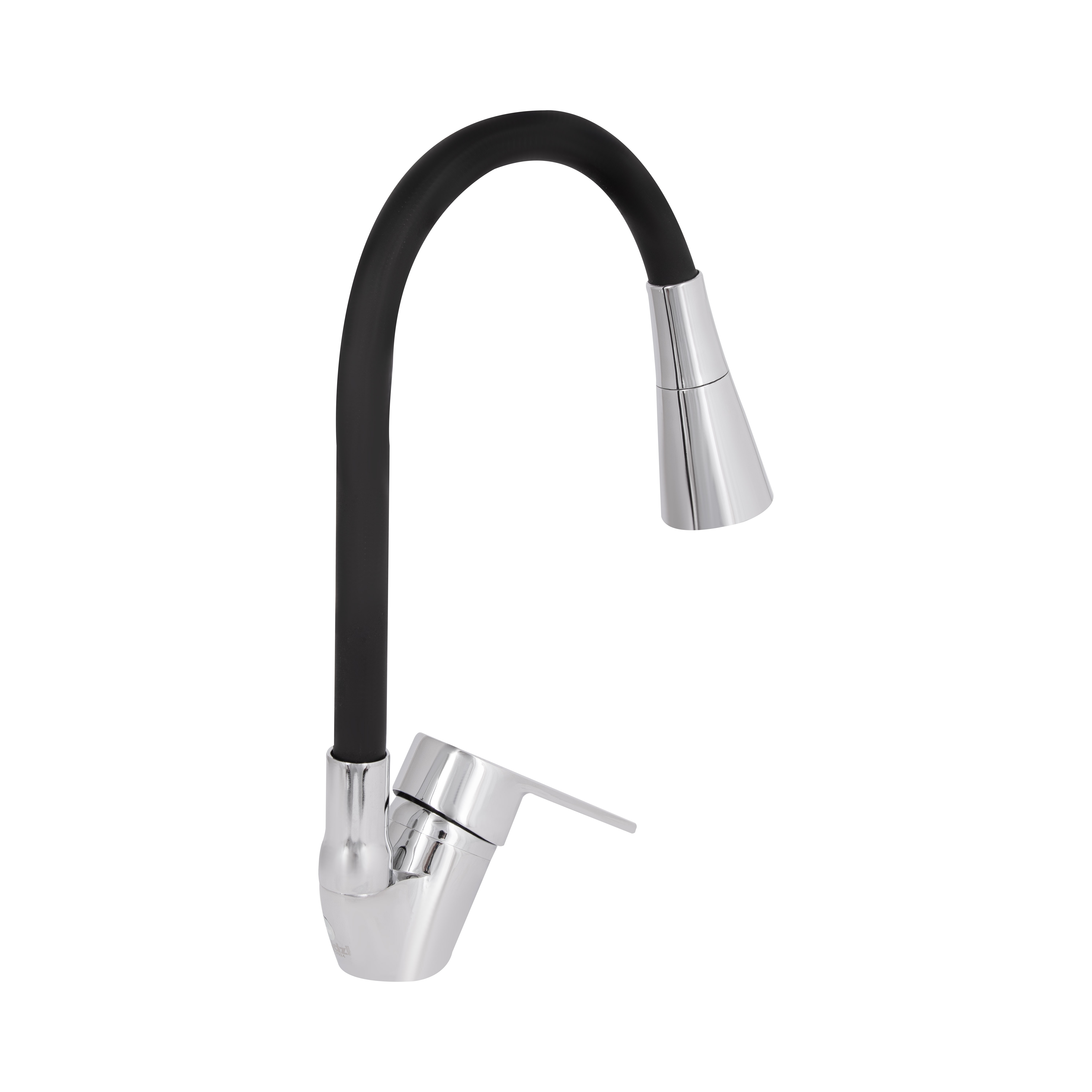 Змішувач для кухні Lidz Tani 008F3 з гнучким виливом (k40) Chrome/Black (LDTAN008F3BCR39484)