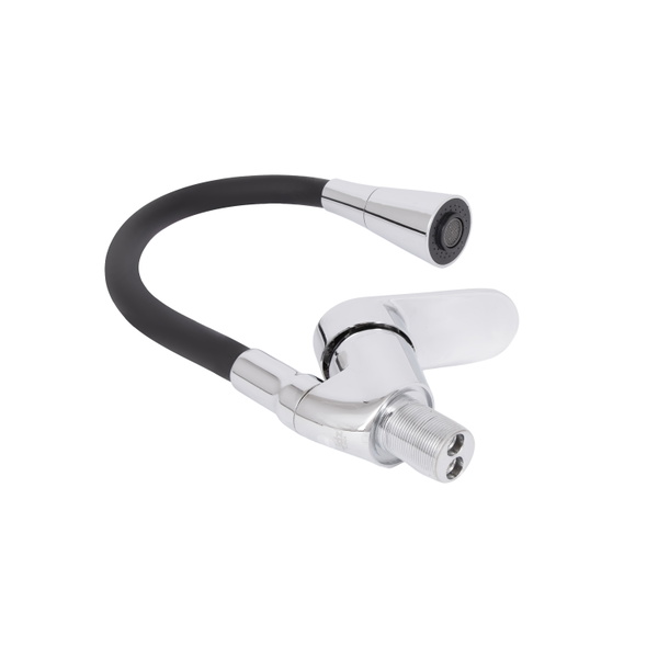 Змішувач для кухні Lidz Tani 008F3 з гнучким виливом (k40) Chrome/Black (LDTAN008F3BCR39484)