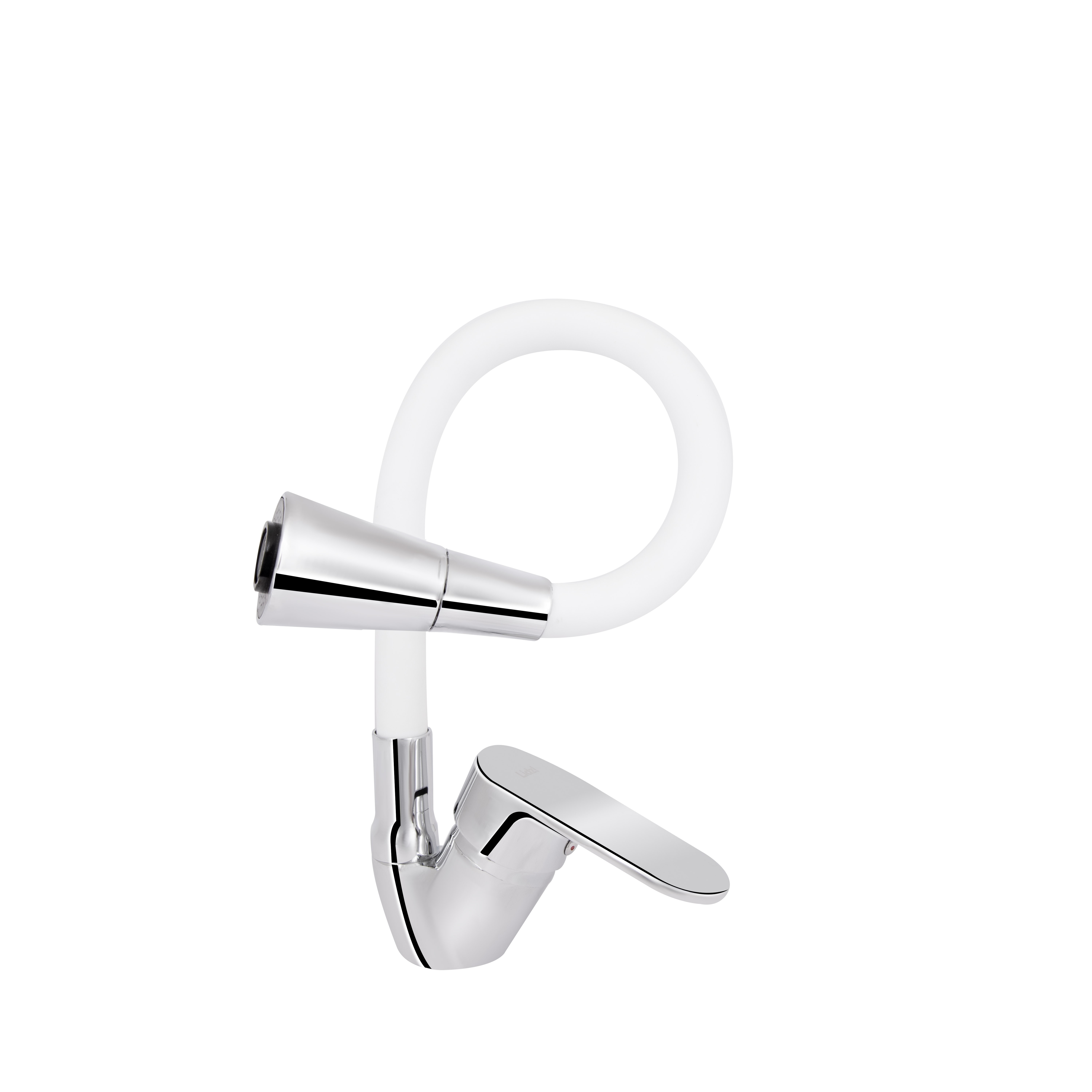 Змішувач для кухні Lidz Tani 008F3 з гнучким виливом (k40) Chrome/White (LDTAN008F3WCR37037)