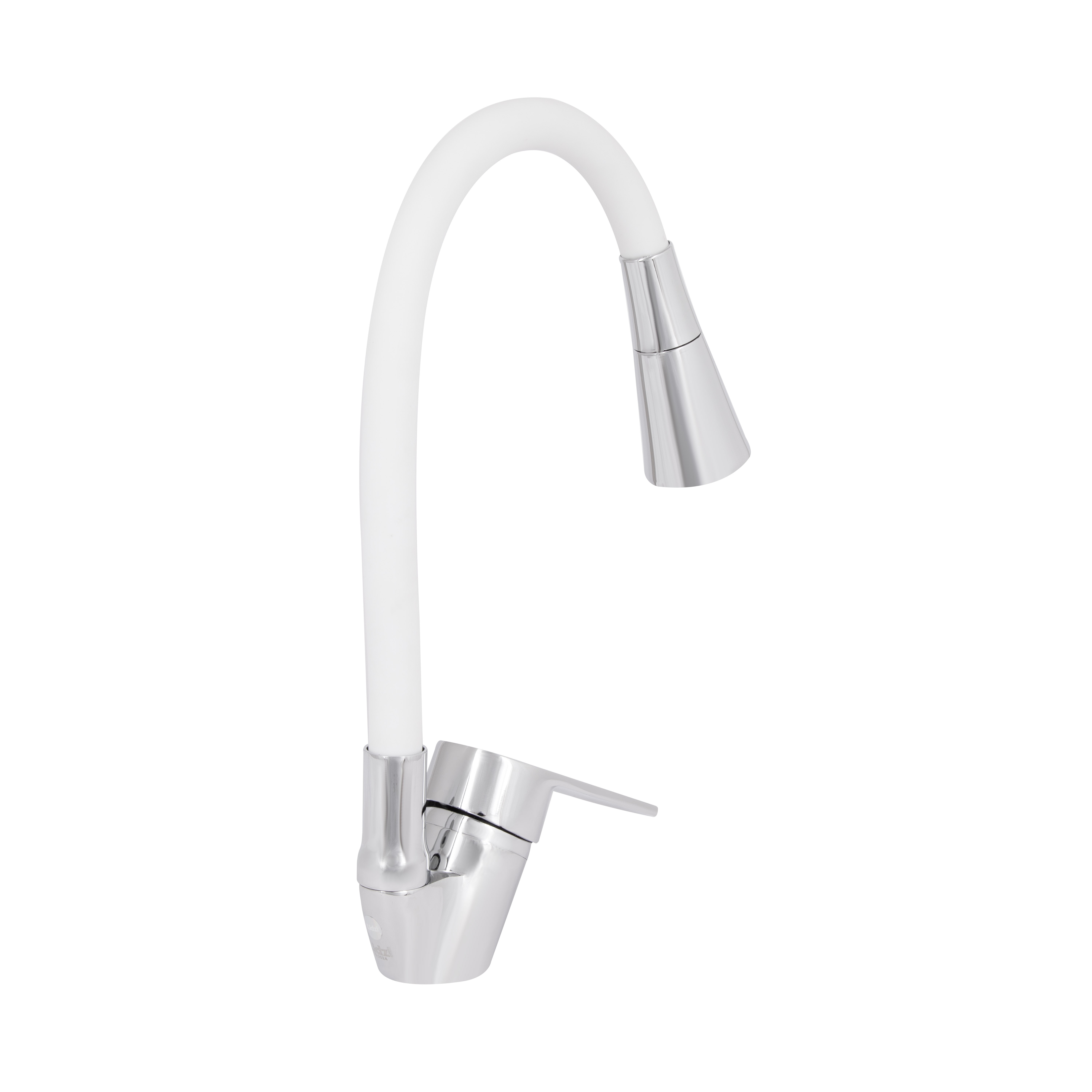Змішувач для кухні Lidz Tani 008F3 з гнучким виливом (k40) Chrome/White (LDTAN008F3WCR37037)