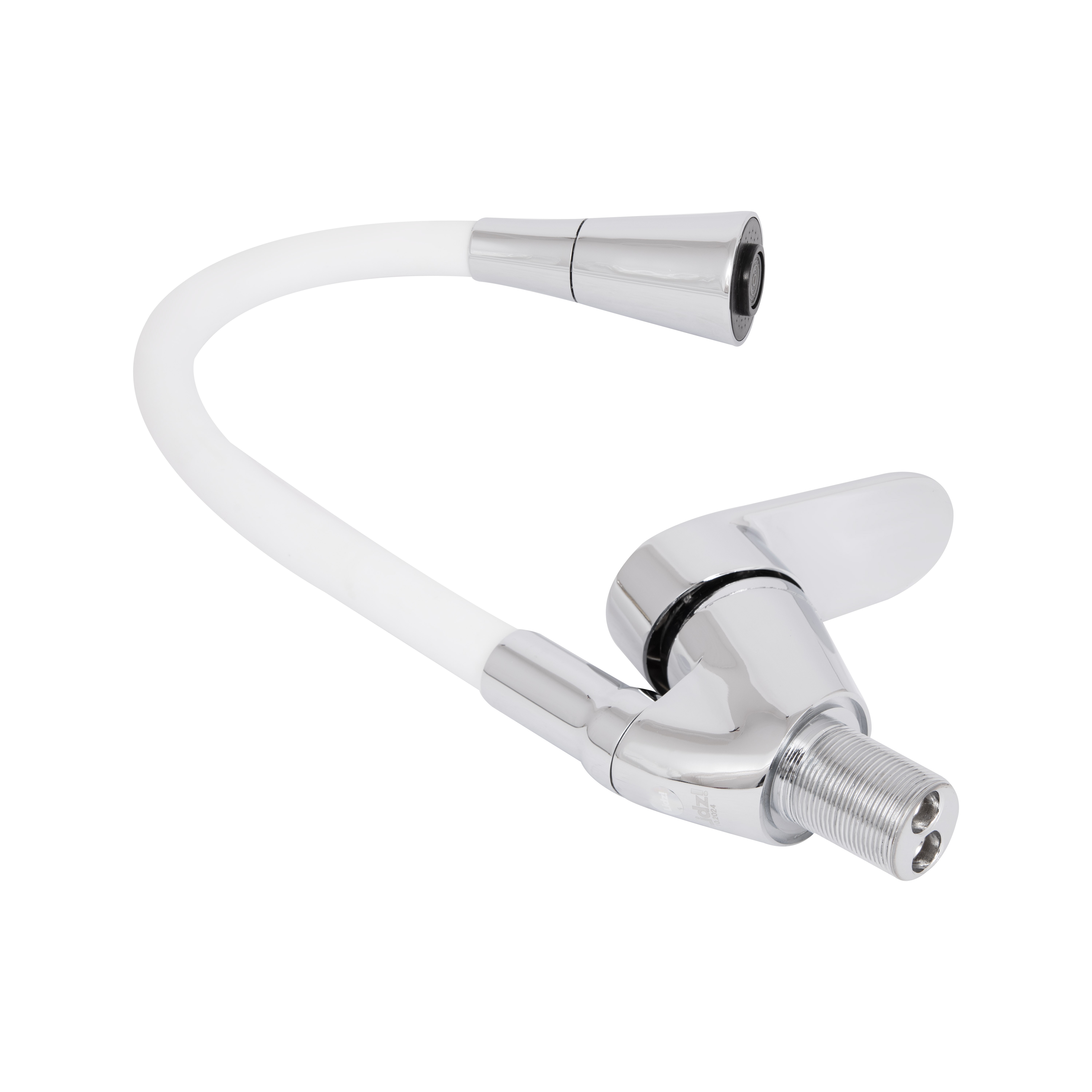 Змішувач для кухні Lidz Tani 008F3 з гнучким виливом (k40) Chrome/White (LDTAN008F3WCR37037)