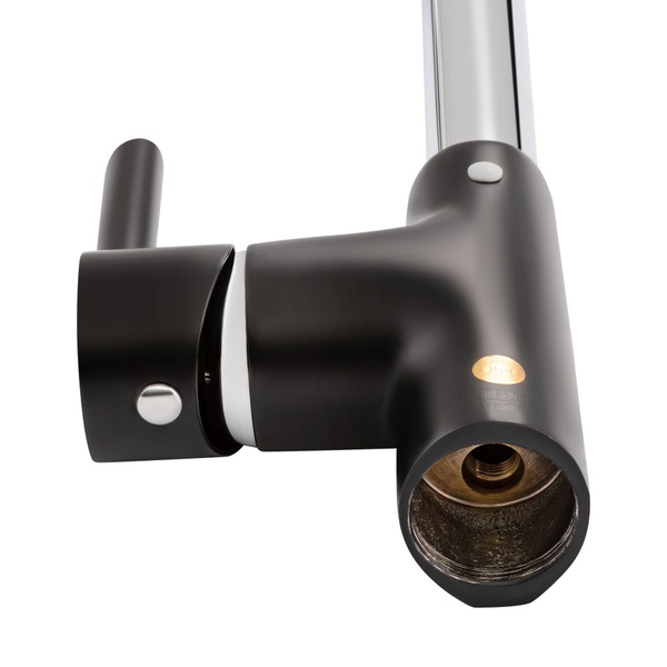 Змішувач для кухні Qtap Grand Chrome/Black (QTGRABCR007F)