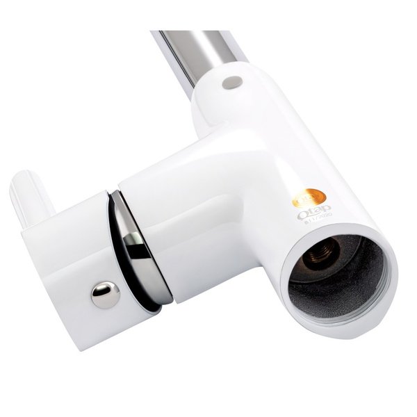 Смеситель для кухни Qtap Grand Chrome/White (QTGRAWCR007F)