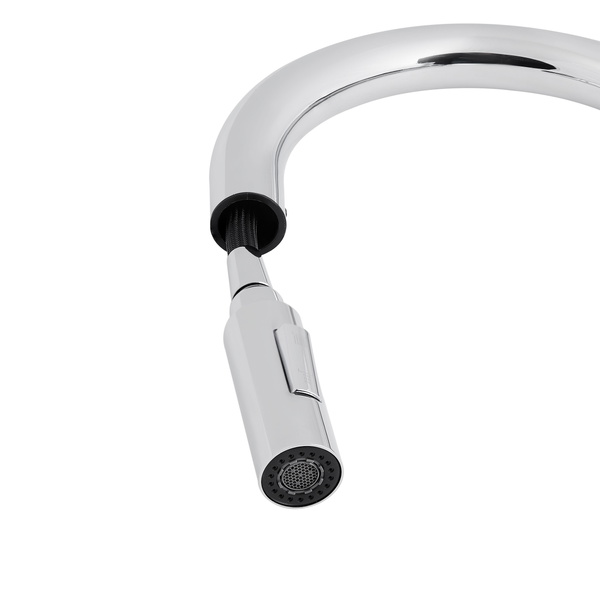 Смеситель для кухни Qtap Lenicka с выдвижным изливом Chrome (QTLEN9138103UC)