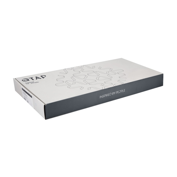 Змішувач для кухні Qtap Vlasta New з висувним виливом Gunmetal Black PVD (QTVLA344GMB45647)