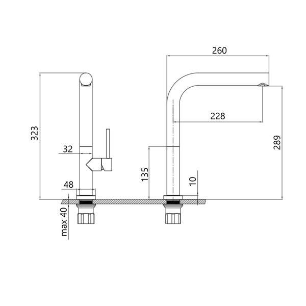 Змішувач для кухні Qtap Zdenek Brushed Nickel PVD (QTZDN9032103FC)