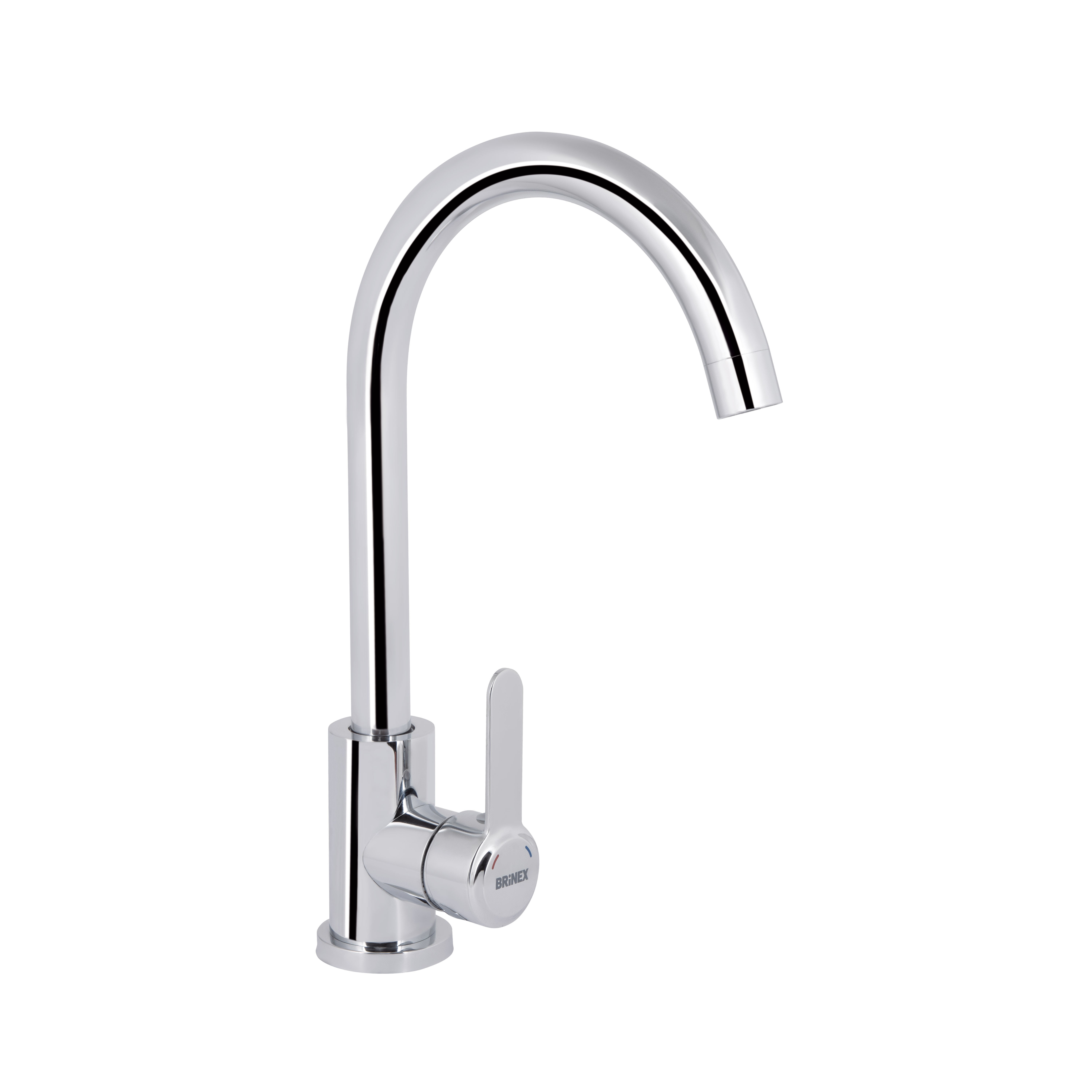 Змішувач для кухні U-образний Brinex Pure 015F U-образний Chrome (BRIPUR015FCRM)