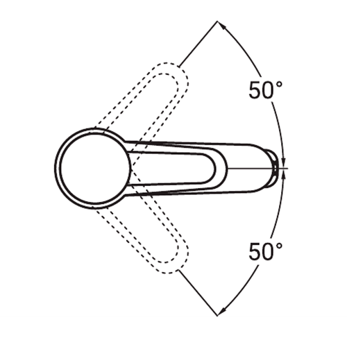 Змішувач для раковини Aquatica HK литий на гайці Ø35 мм