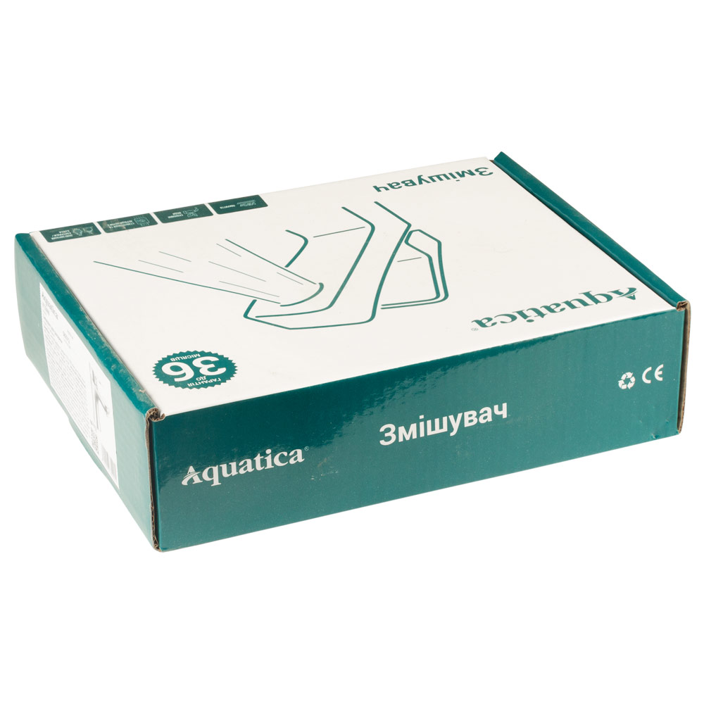 Змішувач для раковини Aquatica s33 литий на шпильці Ø40 мм