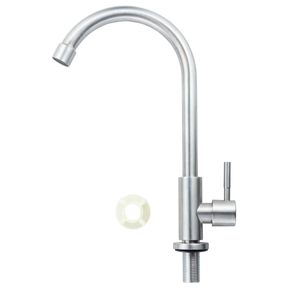 Змішувач для раковини Aquatica SS KT монокран на гайці Ø35 мм