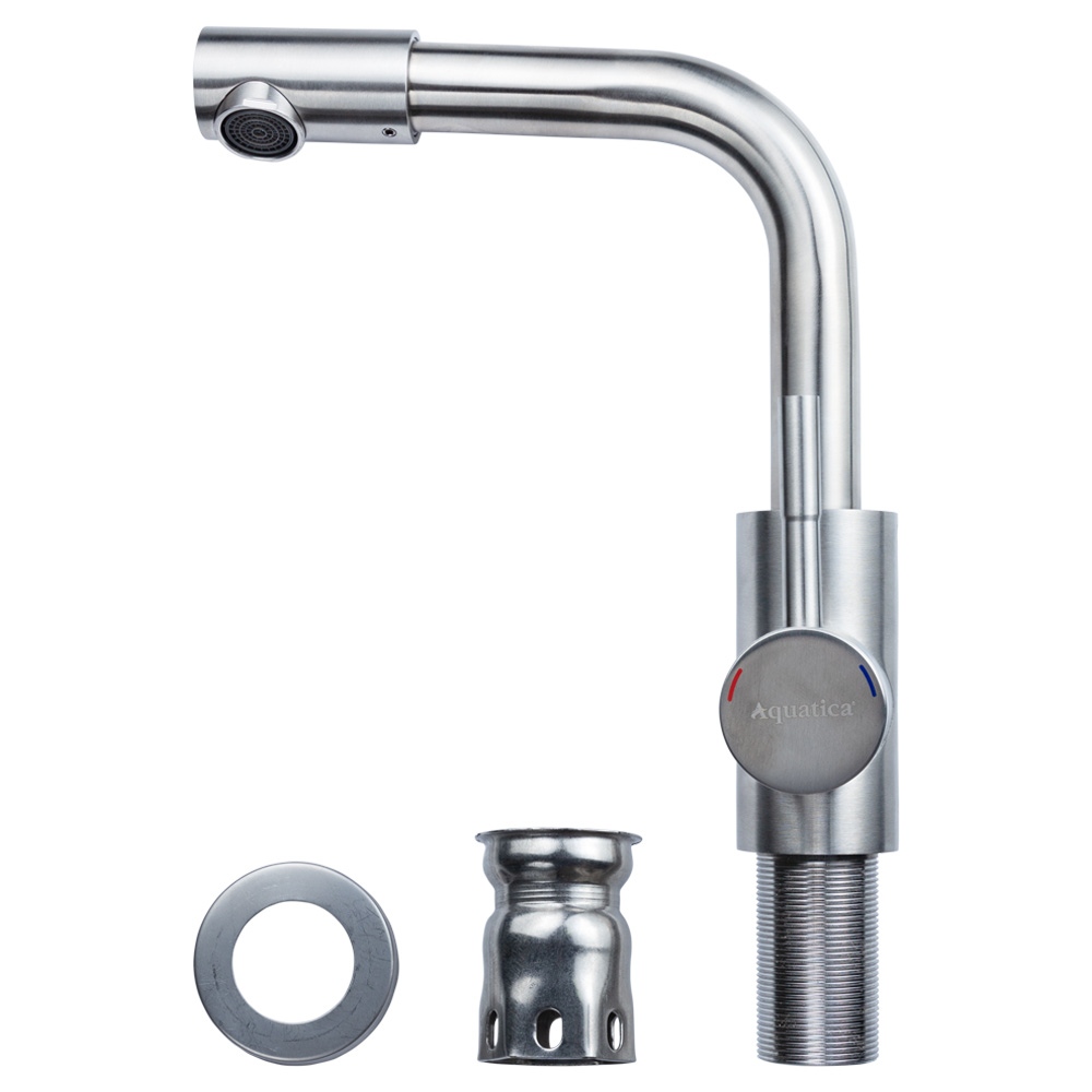 Змішувач для раковини Aquatica SS KT на гайці Ø35 мм