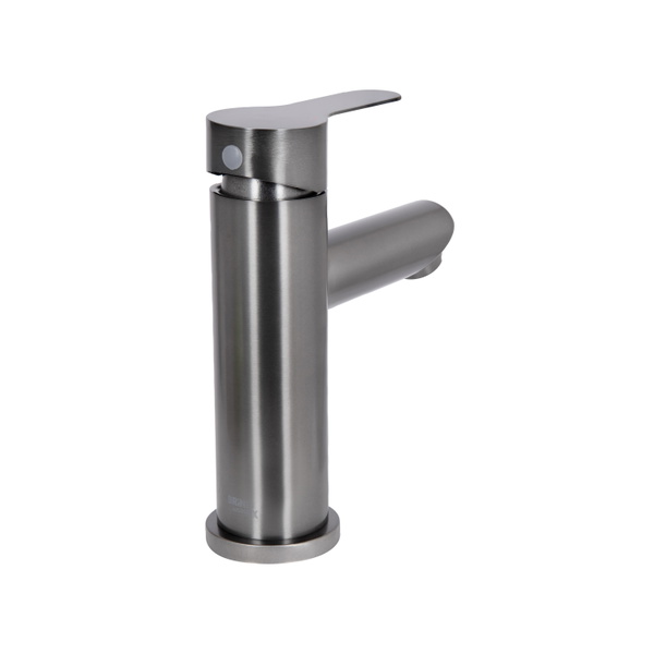 Змішувач для раковини Brinex Pure 001F низький Gunmetal Black (BRIPUR001FGRP)