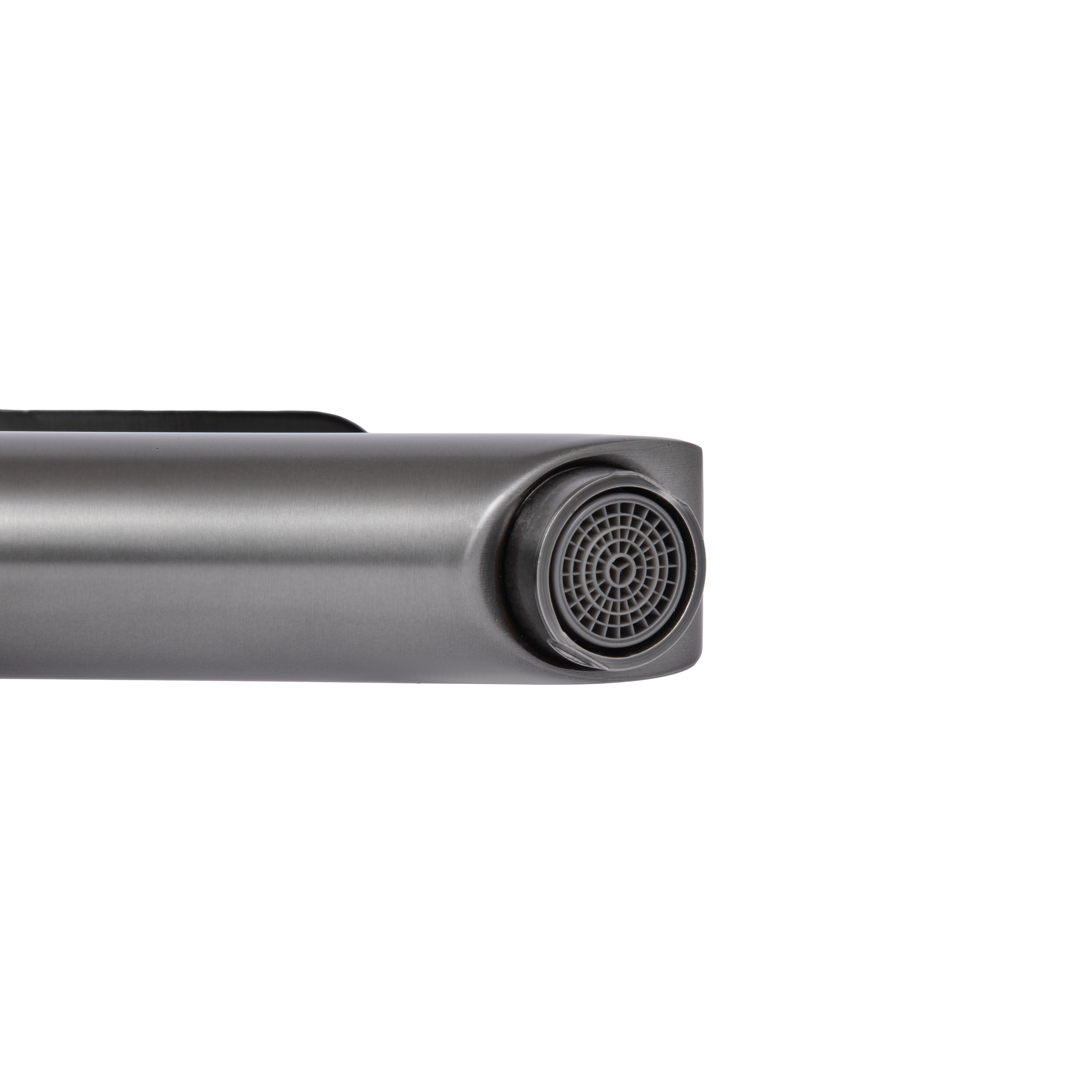 Змішувач для раковини Brinex Pure 001F низький Gunmetal Black (BRIPUR001FGRP)