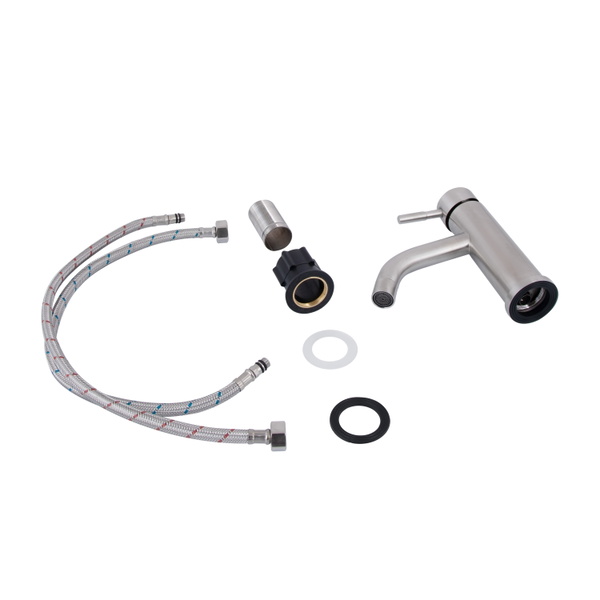 Змішувач для раковини Lidz Aria 0011F (k35) Nickel (LDARI0011FNKS46091)