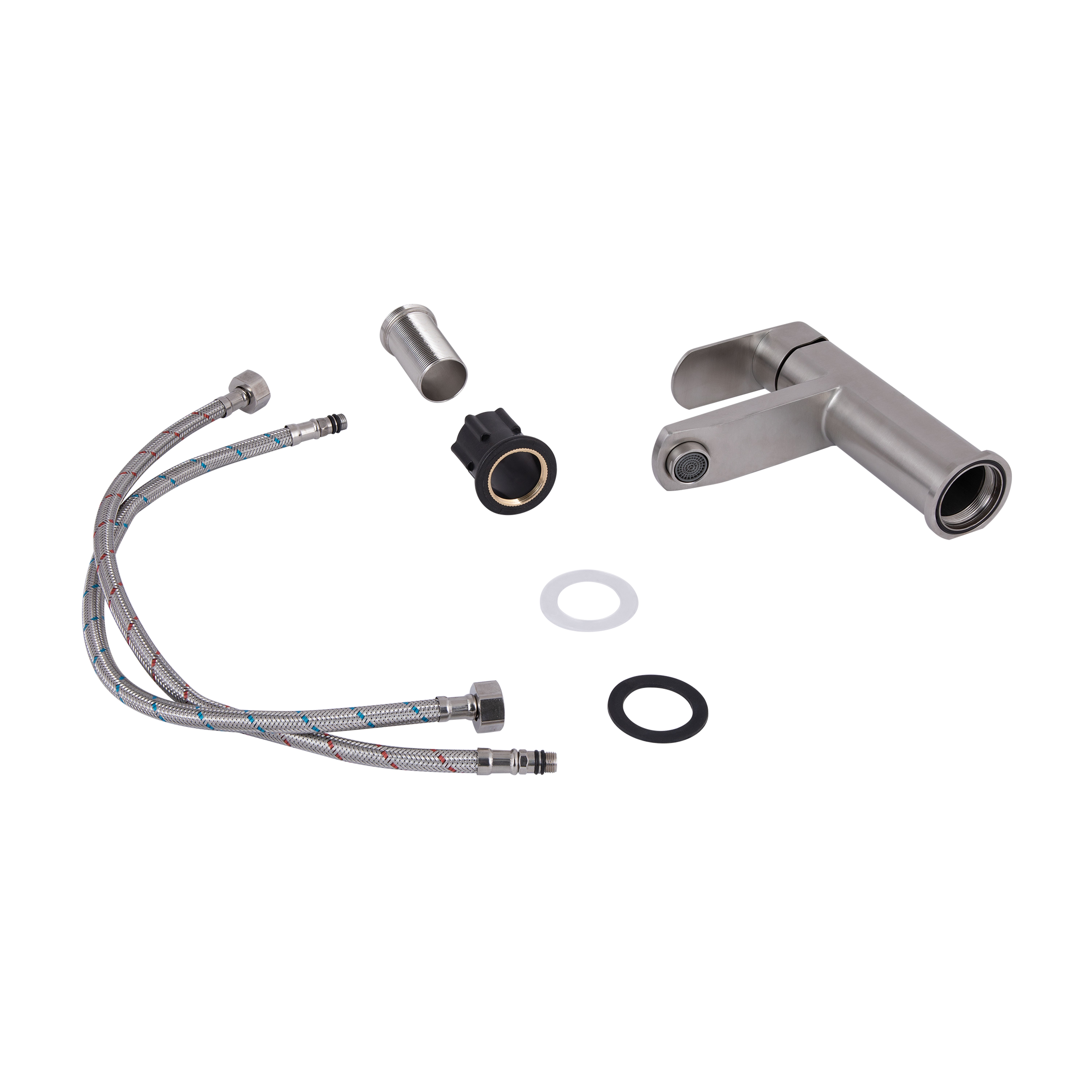 Змішувач для раковини Lidz Luna 001F (k35) Nickel (LDLUN001FNKS46094)