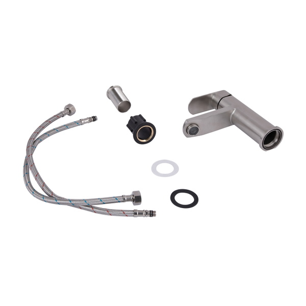 Змішувач для раковини Lidz Luna 001F (k35) Nickel (LDLUN001FNKS46094)