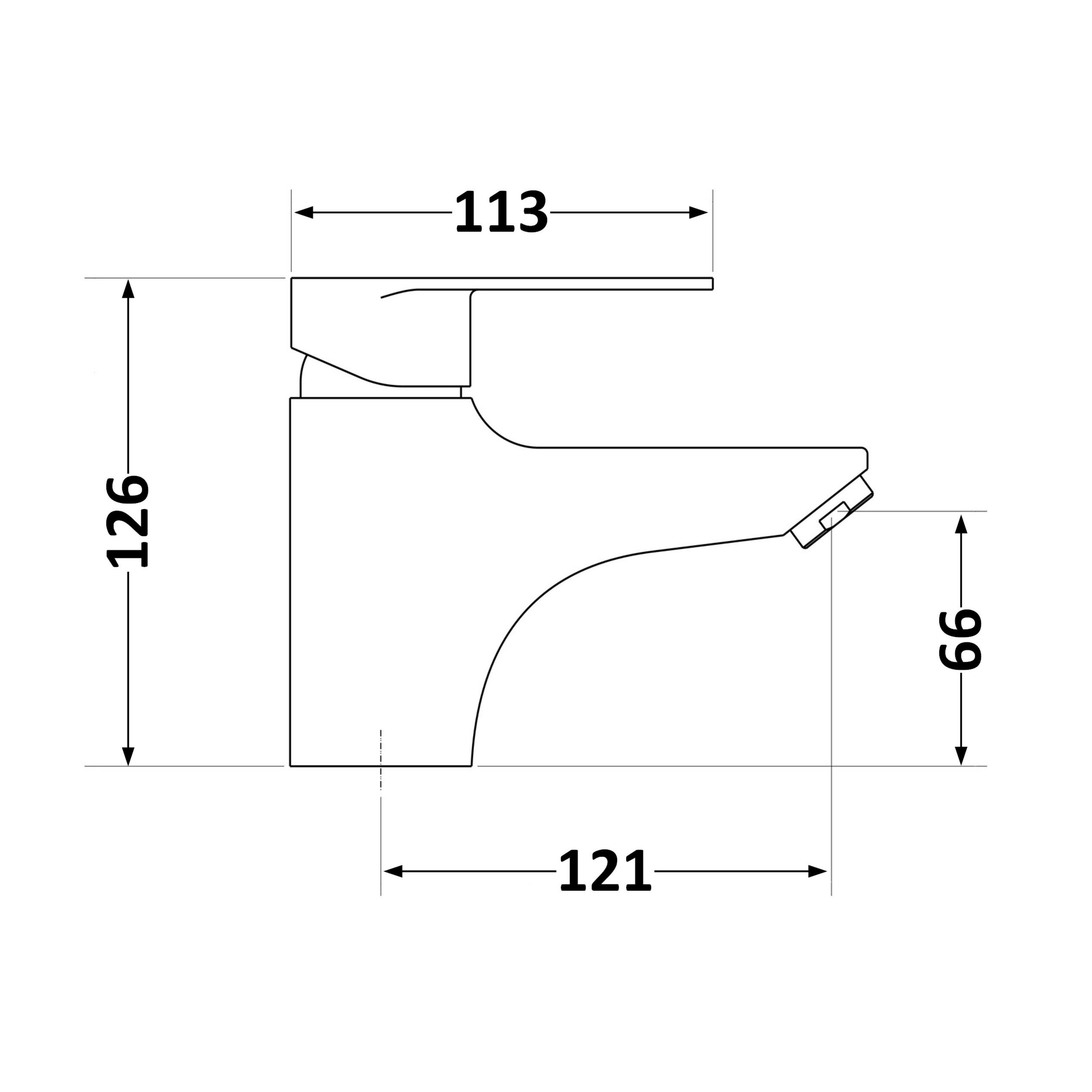 Змішувач для раковини Lidz Tani 001F1 (k40) Chrome (LDTAN001F1CRM44957)