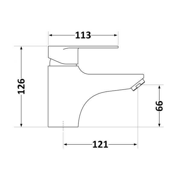 Змішувач для раковини Lidz Tani 001F1 (k40) Chrome (LDTAN001F1CRM44957)