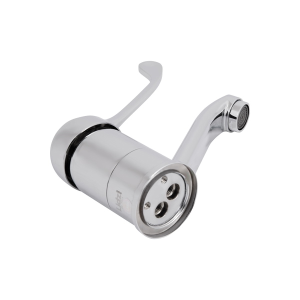 Змішувач для раковини локтьовий Lidz Watt 002M з поворотним виливом (k40) Chrome (LDWAT002MCRM34861)