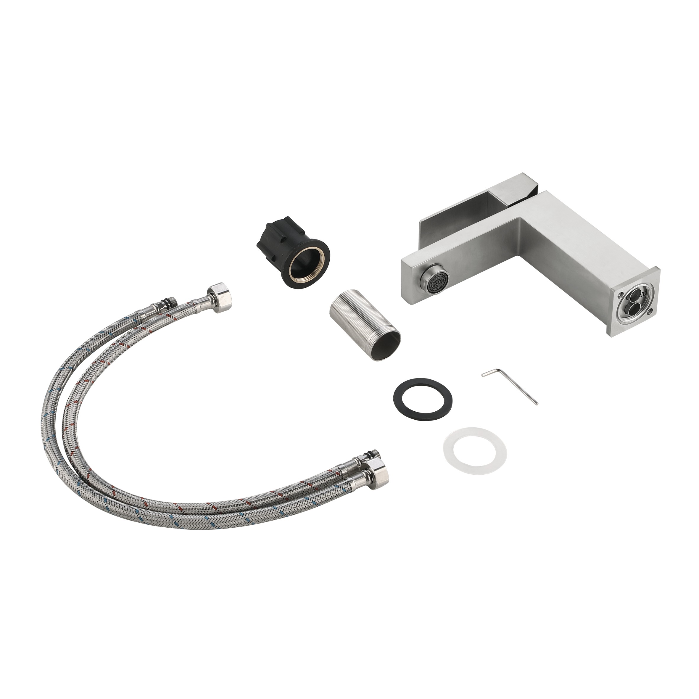 Смеситель для раковины низкий Lidz Helix 001F Nickel (k35) (LDHEL001FNKS49178)