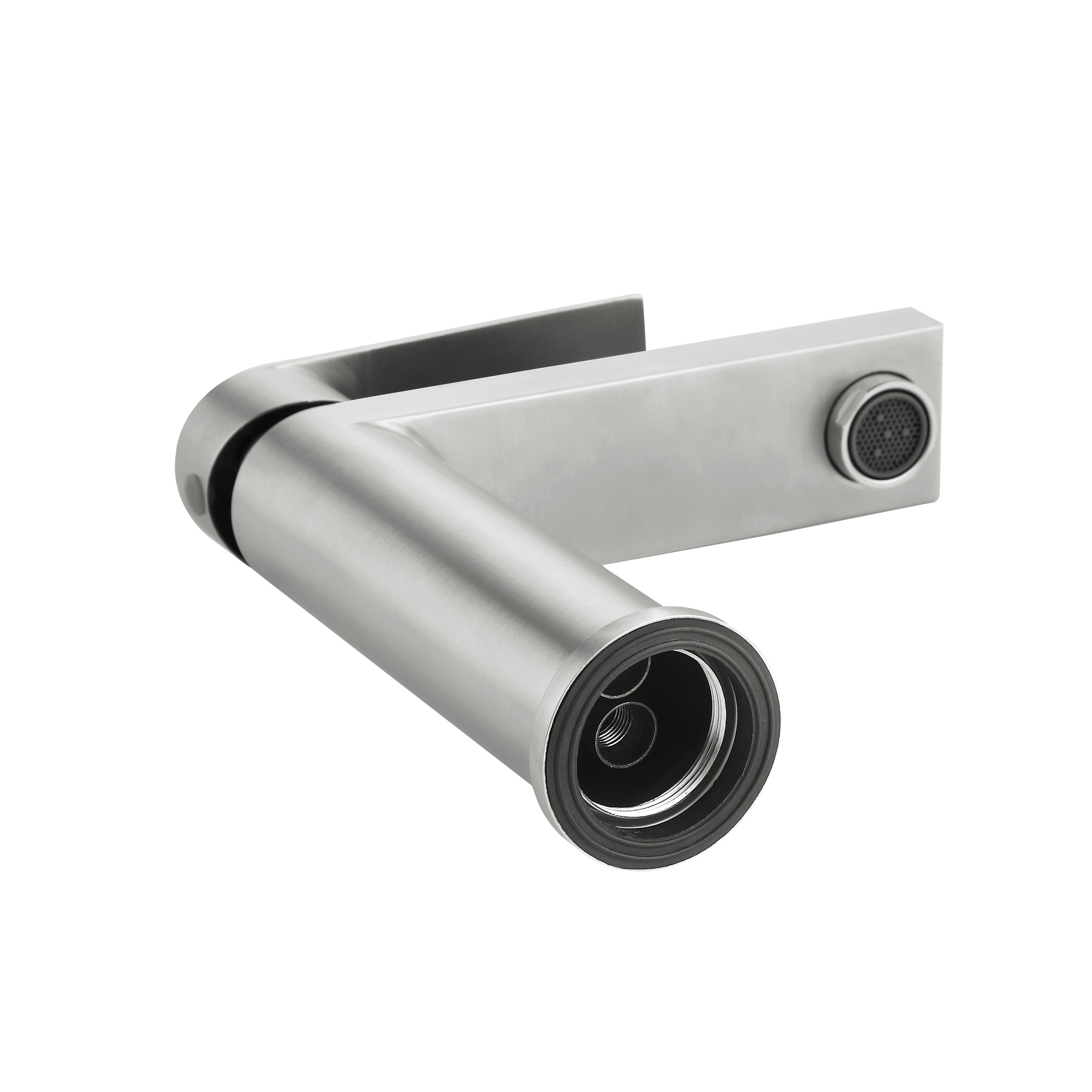 Смеситель для раковины низкий Lidz Nexus 001F Nickel (k35) (LDNEX001FNKS49184)