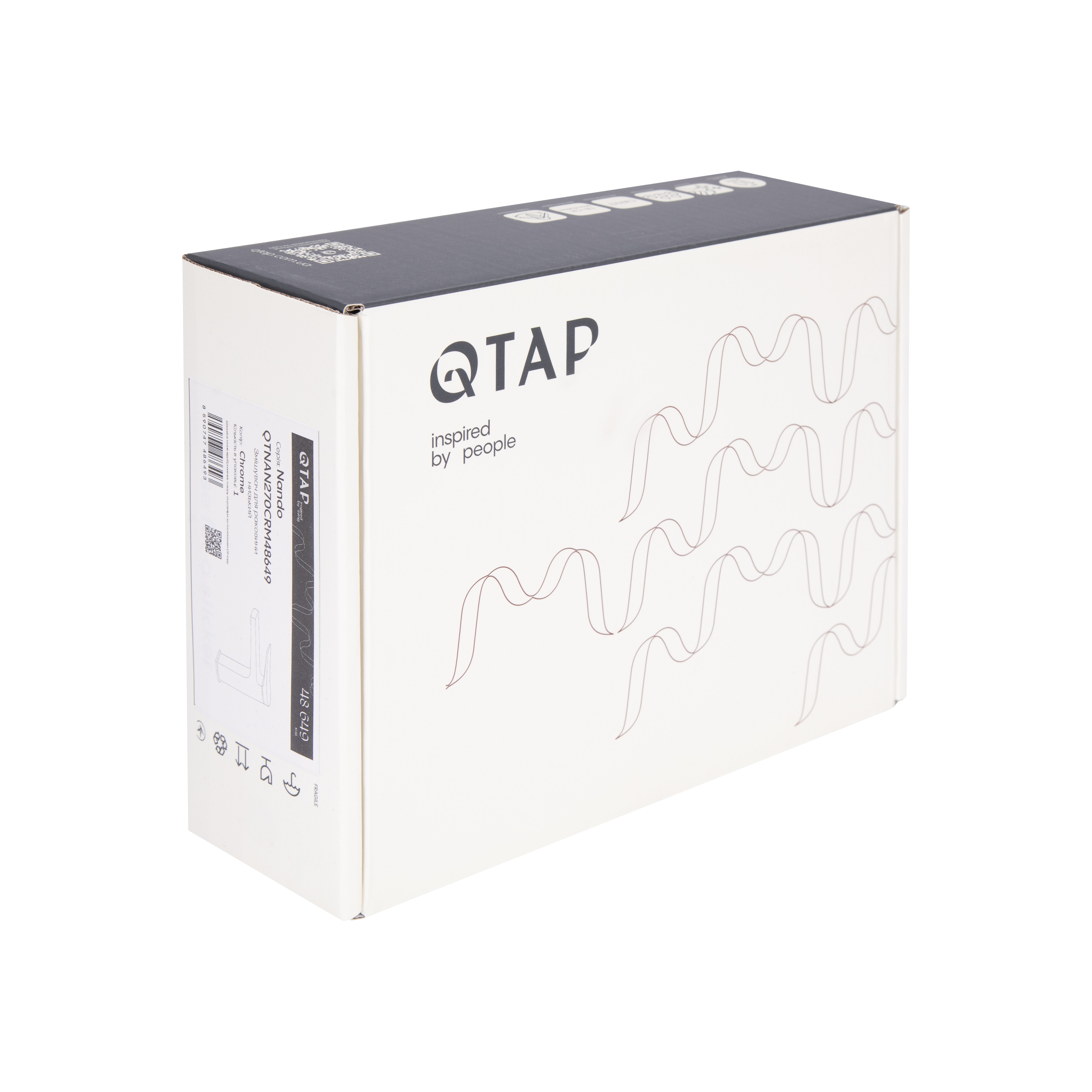 Змішувач для раковини низький Qtap Nando Chrome (QTNAN270CRM48649