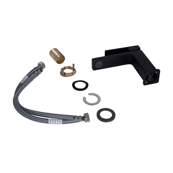 Змішувач для раковини Qtap Gemini Black Matt (QTGEM270BLM45674)
