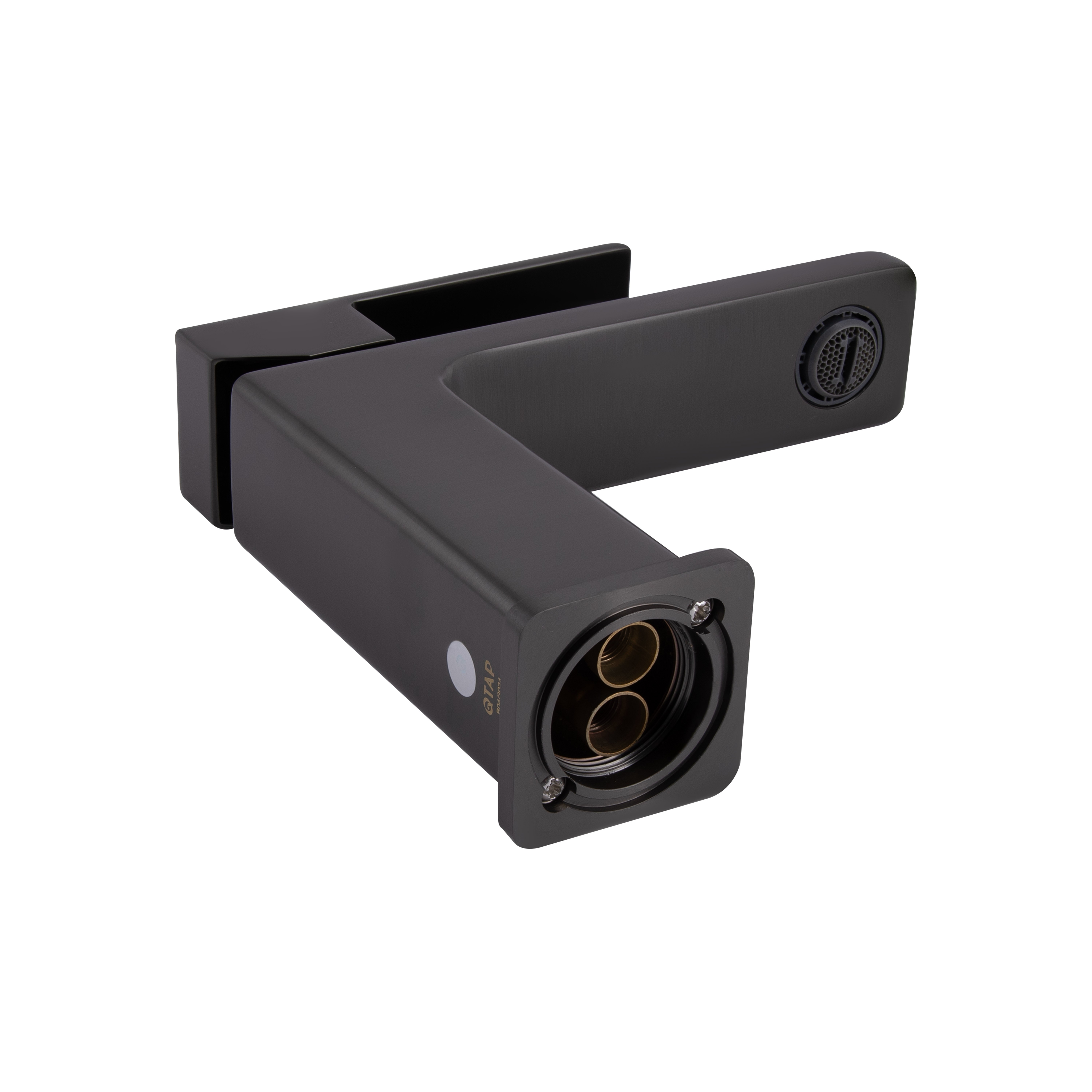 Змішувач для раковини Qtap Gemini Gunmetal Black PVD (QTGEM270GMB45676)