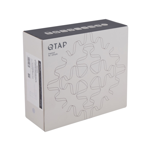 Змішувач для раковини Qtap Gemini Gunmetal Black PVD (QTGEM270GMB45676)