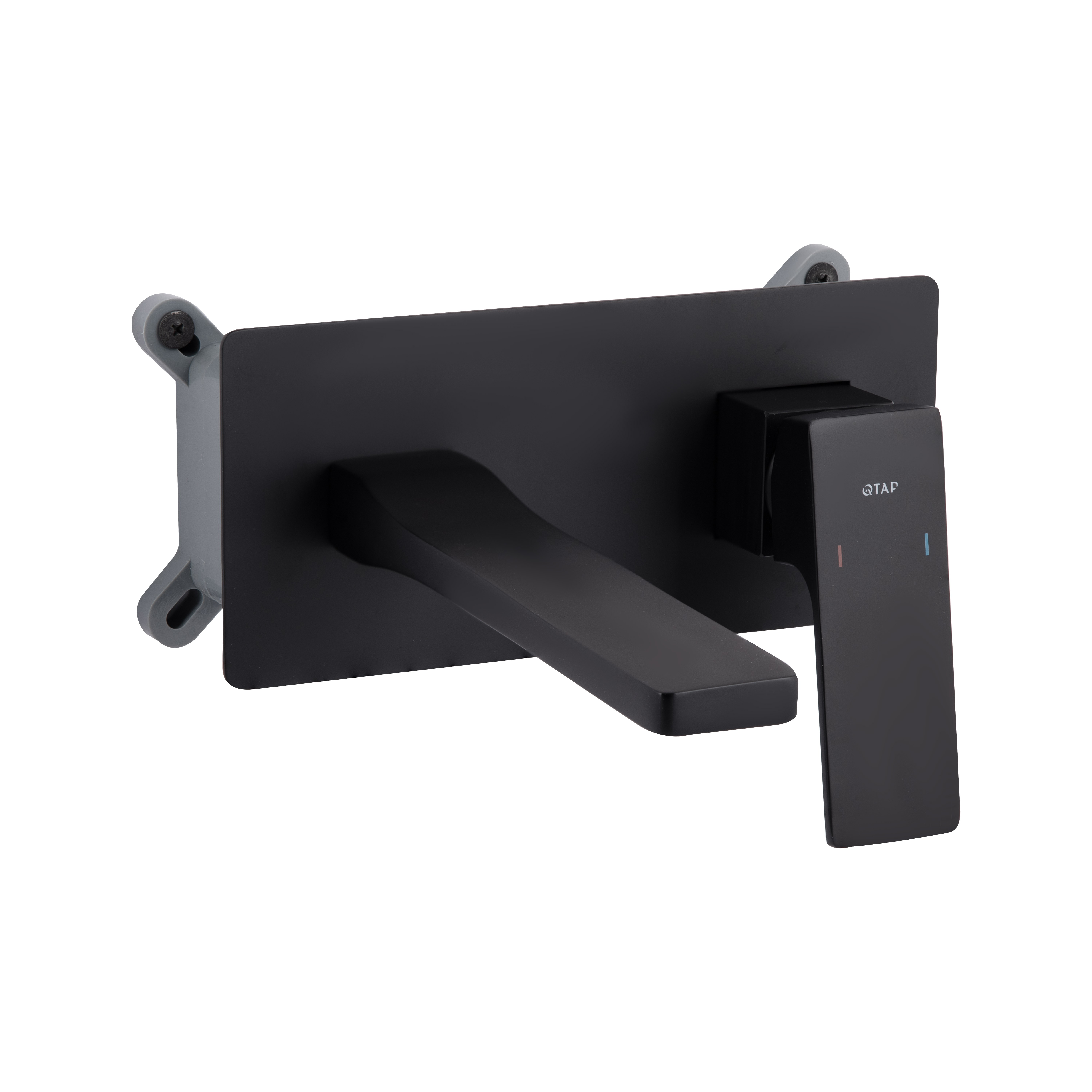 Змішувач для раковини Qtap Gemini прихованого монтажу Black Matt (QTGEM273BLM45694)