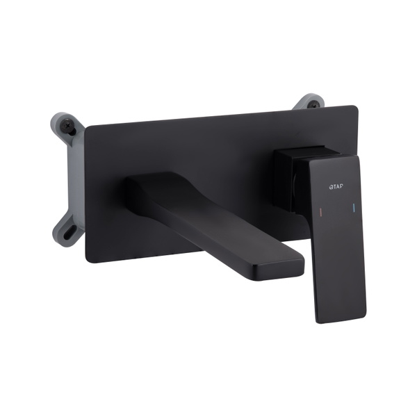 Змішувач для раковини Qtap Gemini прихованого монтажу Black Matt (QTGEM273BLM45694)