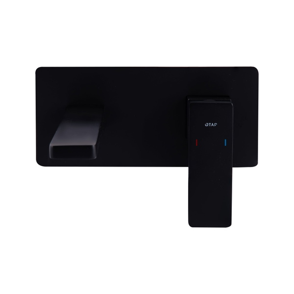 Змішувач для раковини Qtap Gemini прихованого монтажу Black Matt (QTGEM273BLM45694)
