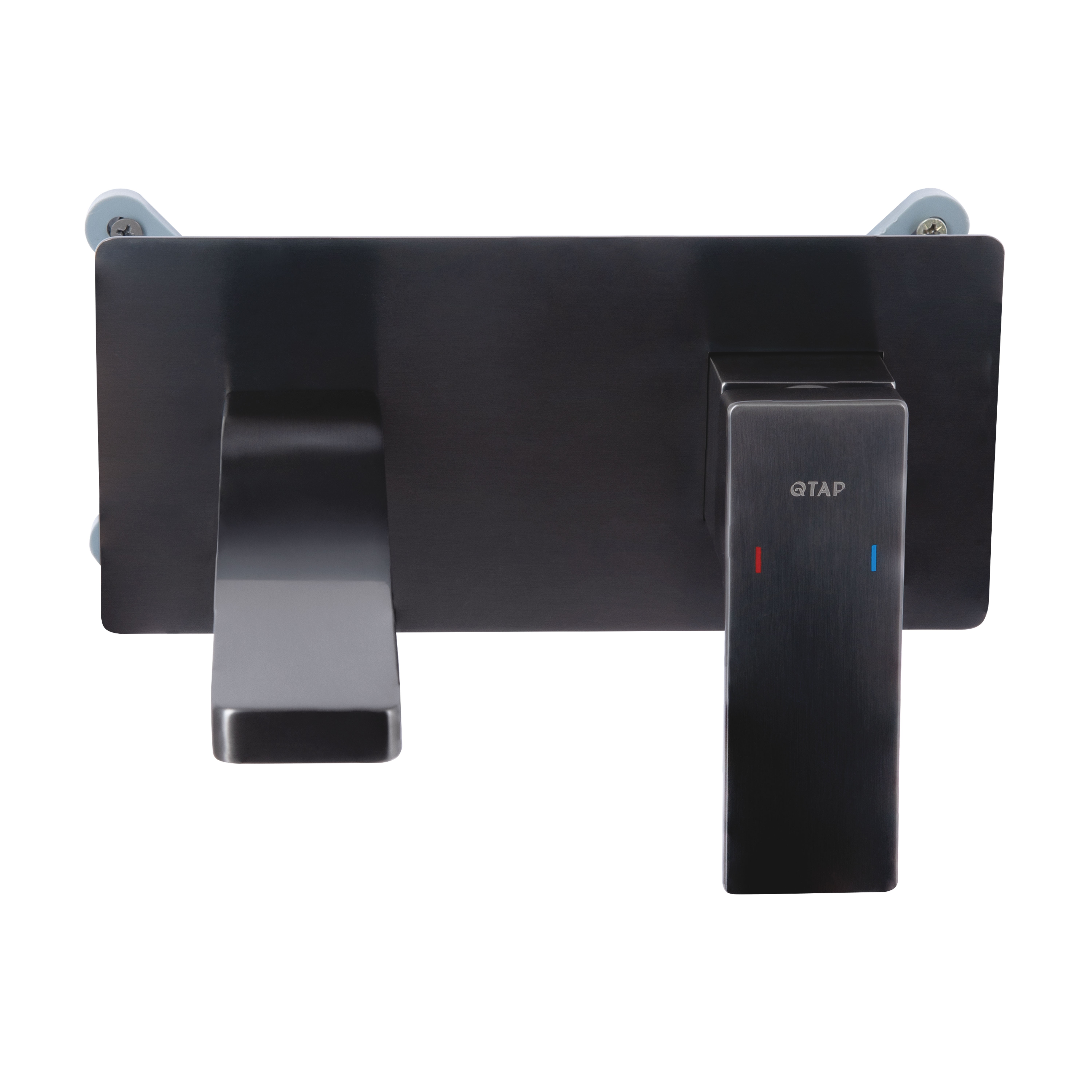 Змішувач для раковини Qtap Gemini прихованого монтажу Gunmetal Black PVD (QTGEM273GMB45695)