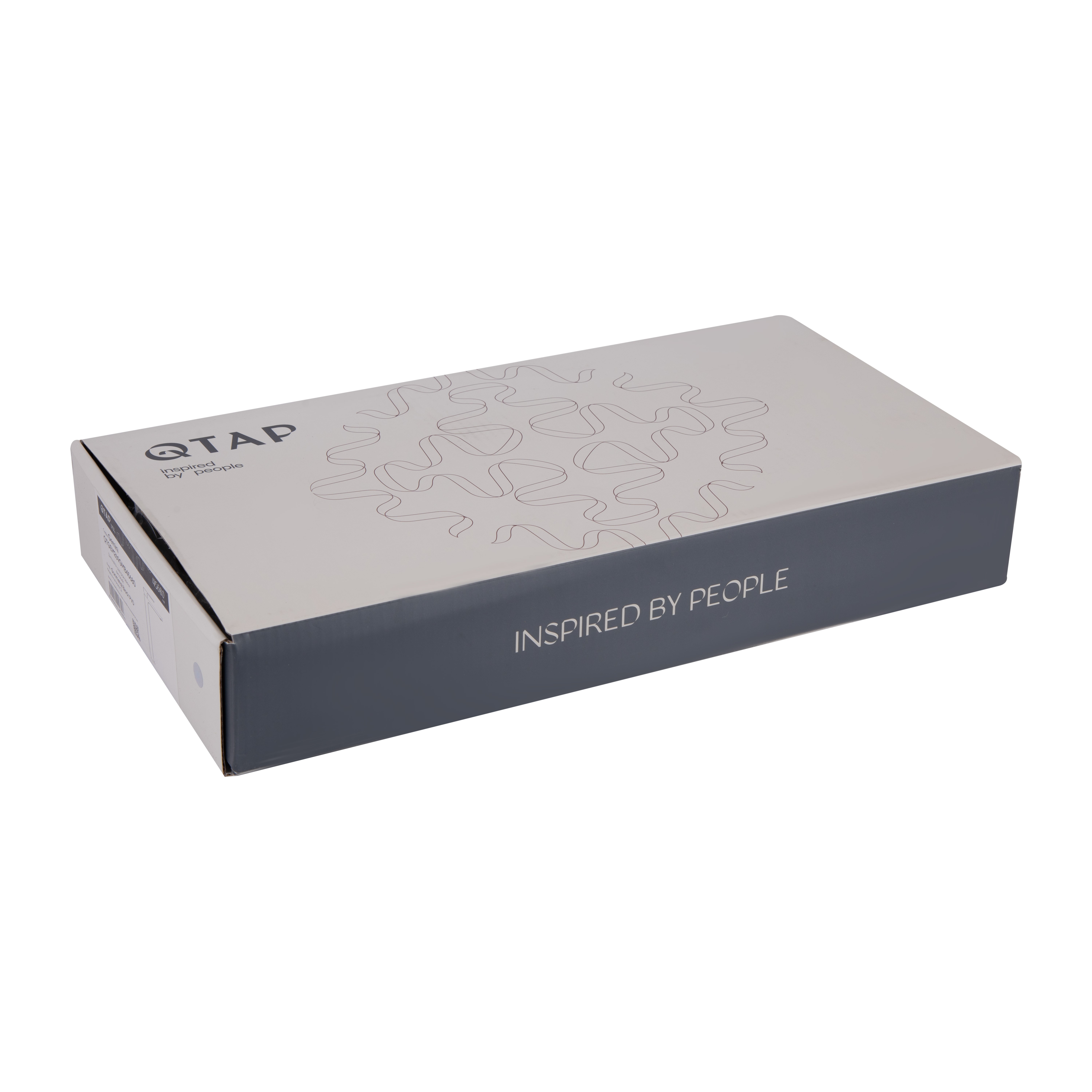 Змішувач для раковини Qtap Gemini високий Gunmetal Black PVD (QTGEM269GMB45680)