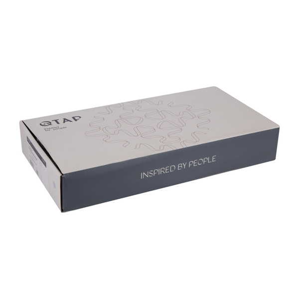 Змішувач для раковини Qtap Gemini високий Gunmetal Black PVD (QTGEM269GMB45680)