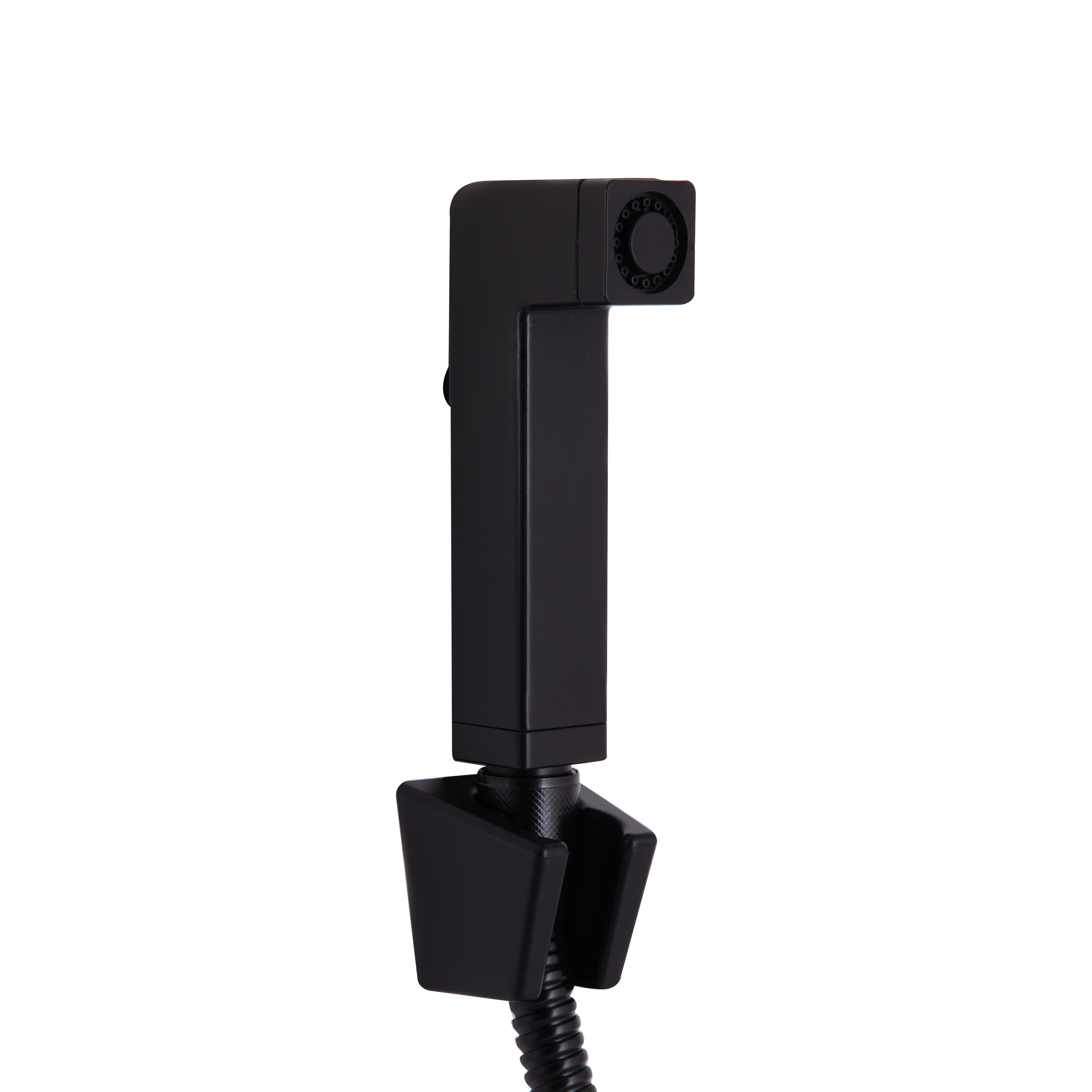 Змішувач для раковини Qtap Gemini (з гігієнічним душем) Black Matt (QTGEM272BLM45690)