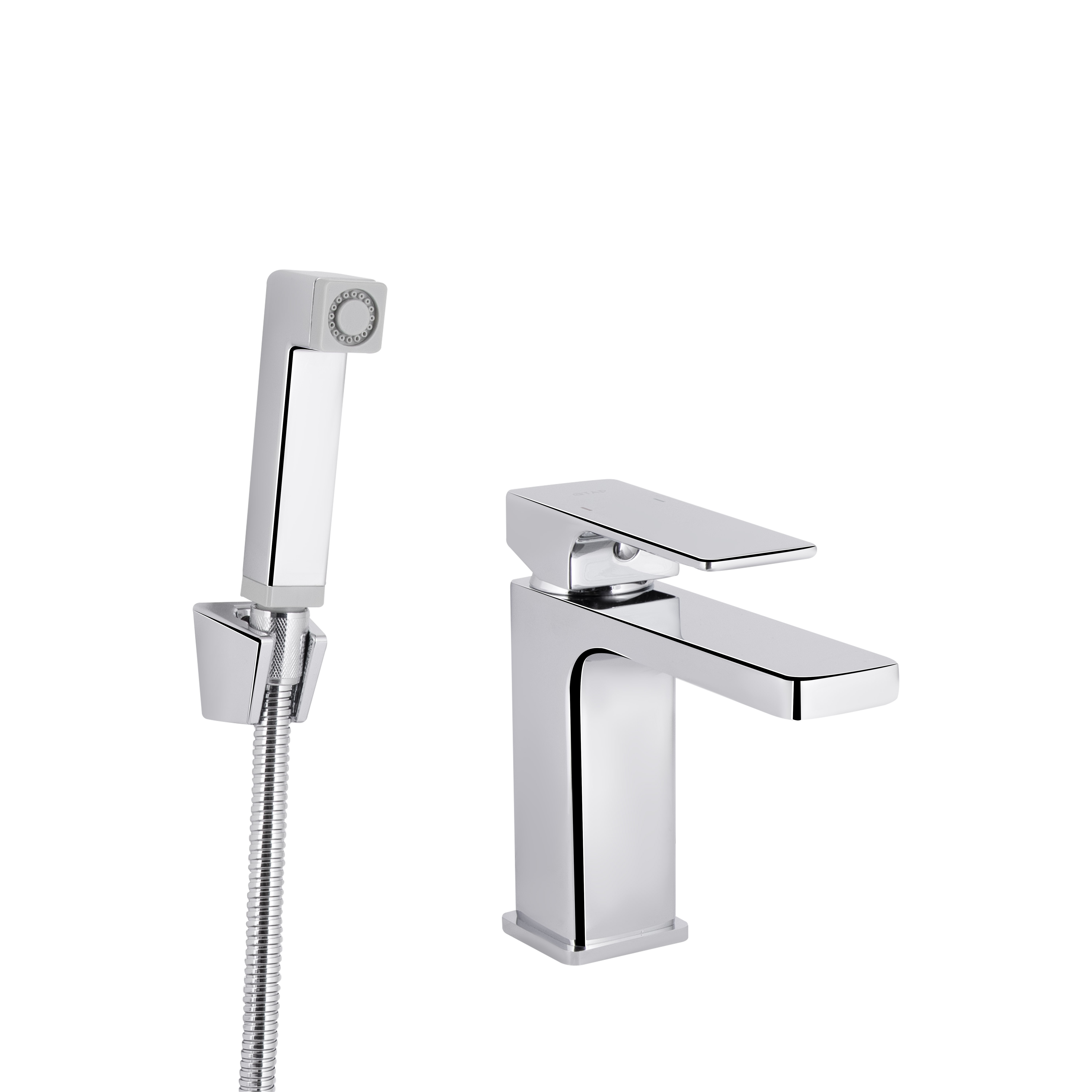 Змішувач для раковини Qtap Gemini (з гігієнічним душем) Chrome (QTGEM272CRM45689)