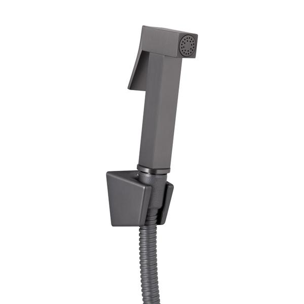 Змішувач для раковини Qtap Gemini (з гігієнічним душем) Gunmetal Black PVD (QTGEM272GMB45692)