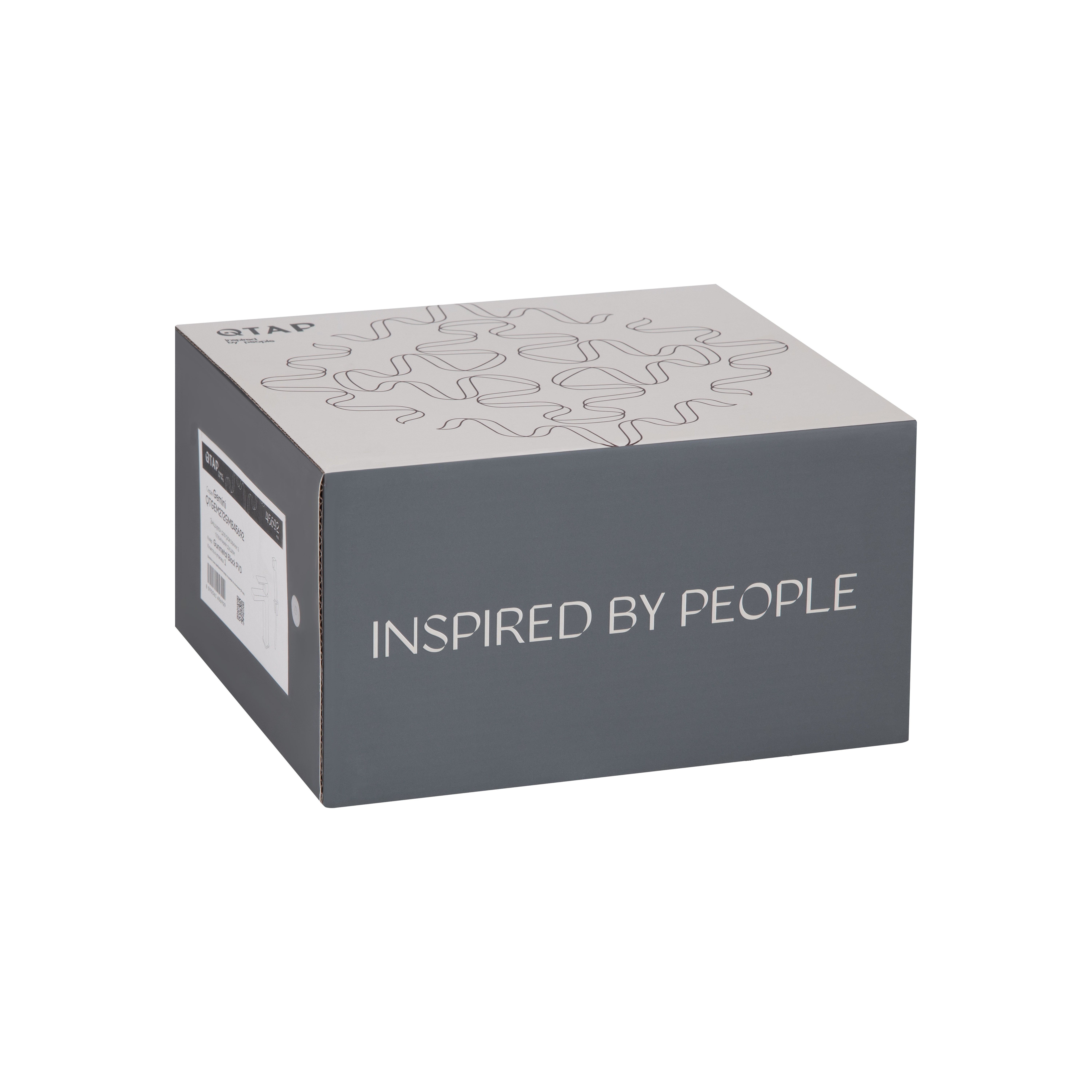 Змішувач для раковини Qtap Gemini (з гігієнічним душем) Gunmetal Black PVD (QTGEM272GMB45692)