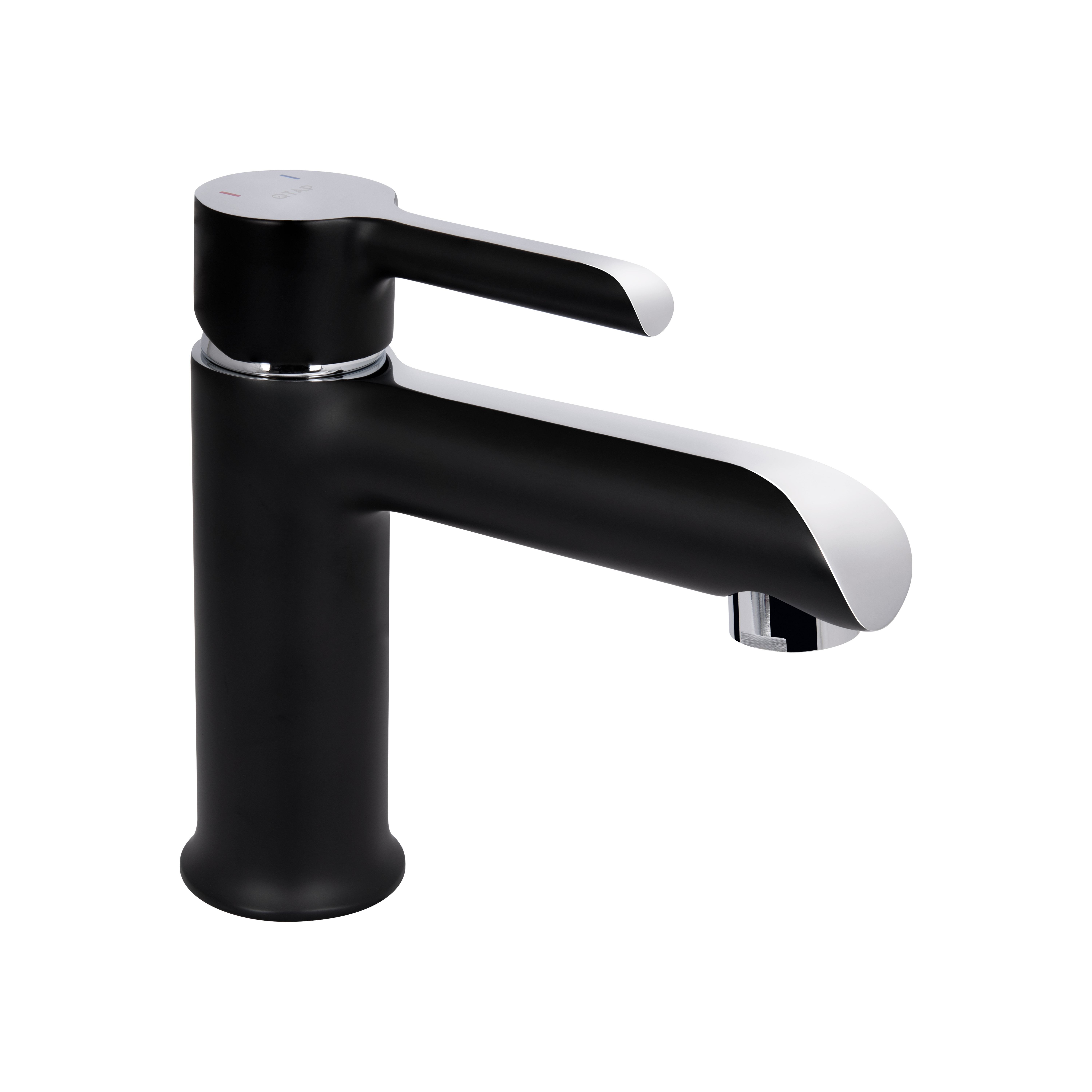 Змішувач для раковини Qtap Grand Chrome/Black (QTGRABCR001F)