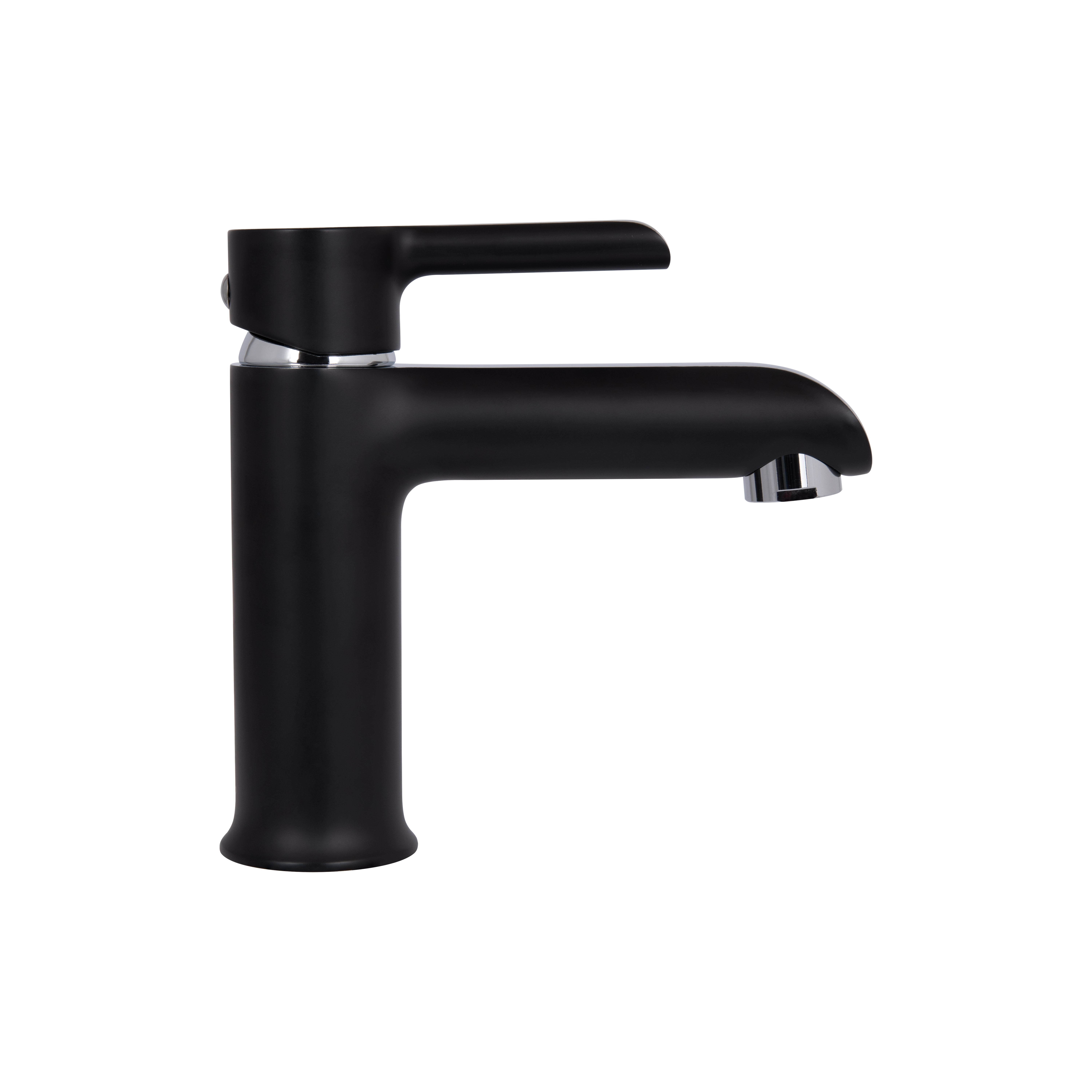Змішувач для раковини Qtap Grand Chrome/Black (QTGRABCR001F)