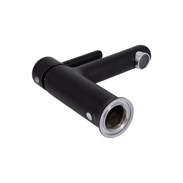 Змішувач для раковини Qtap Grand Chrome/Black (QTGRABCR001F)