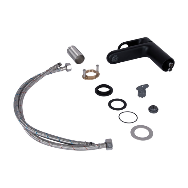 Змішувач для раковини Qtap Jay Black Matt (QTJAY270BLM45545)