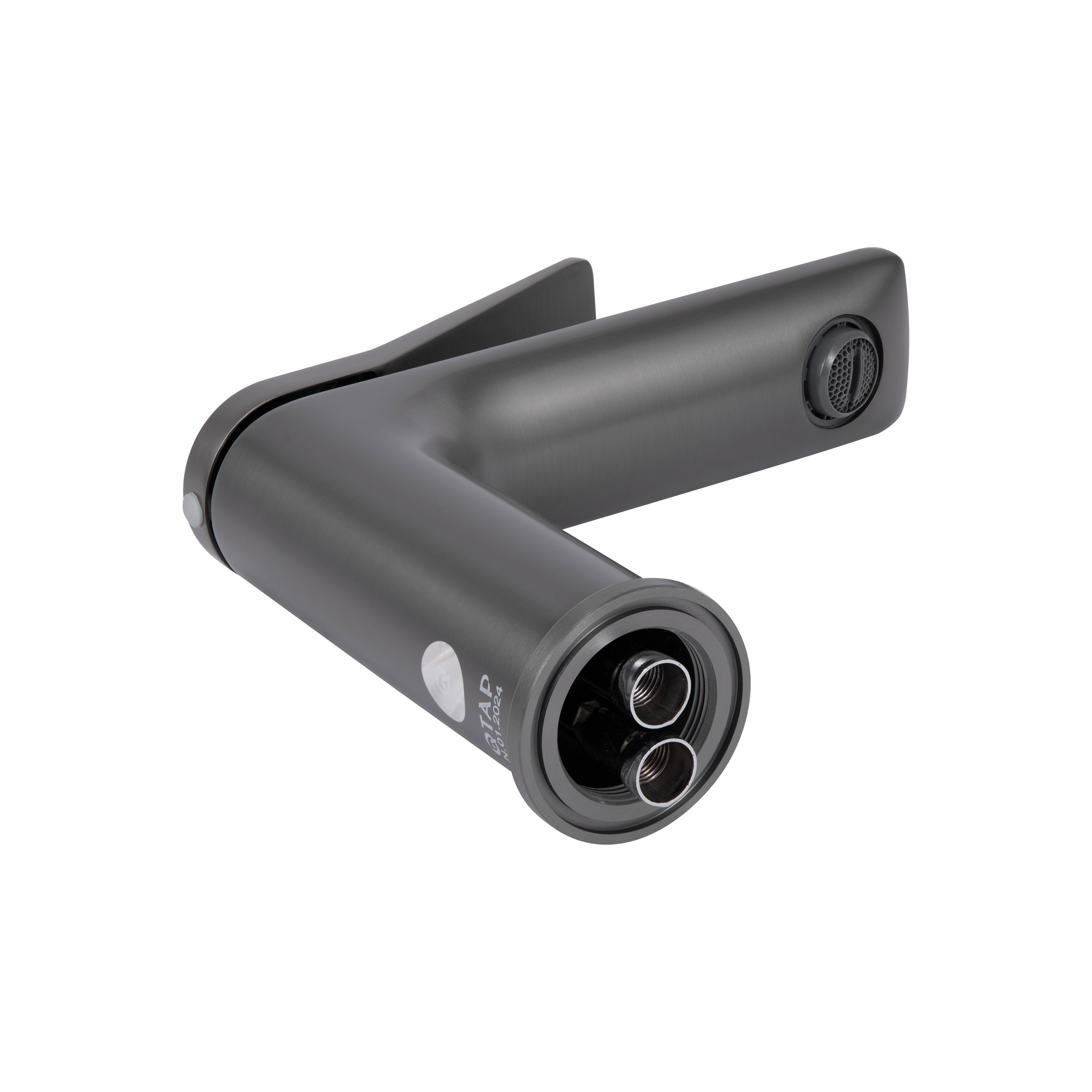 Змішувач для раковини Qtap Presto Gunmetal Black (QTPRE270GRP45581)
