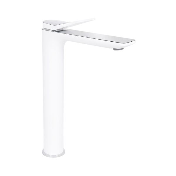 Змішувач для раковини Qtap Presto високий Chrome/White (QTPRE269CRW45577)