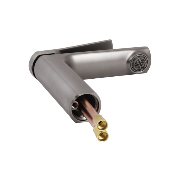 Змішувач для раковини Qtap Slavonice Gunmetal Black PVD (QTSLA270GMB45924)