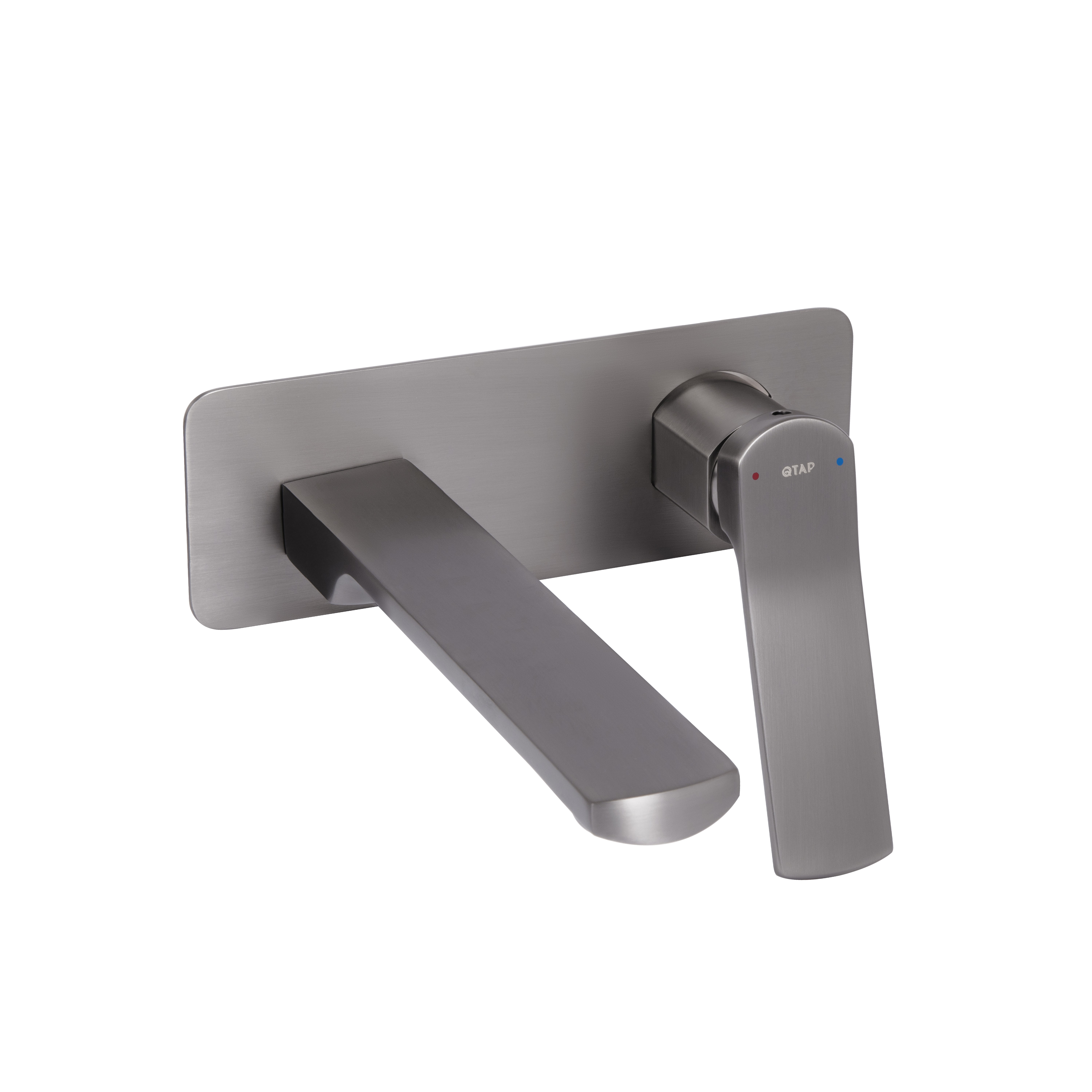 Змішувач для раковини Qtap Slavonice прихованого монтажу Gunmetal Black PVD (QTSLA273GMB45920)