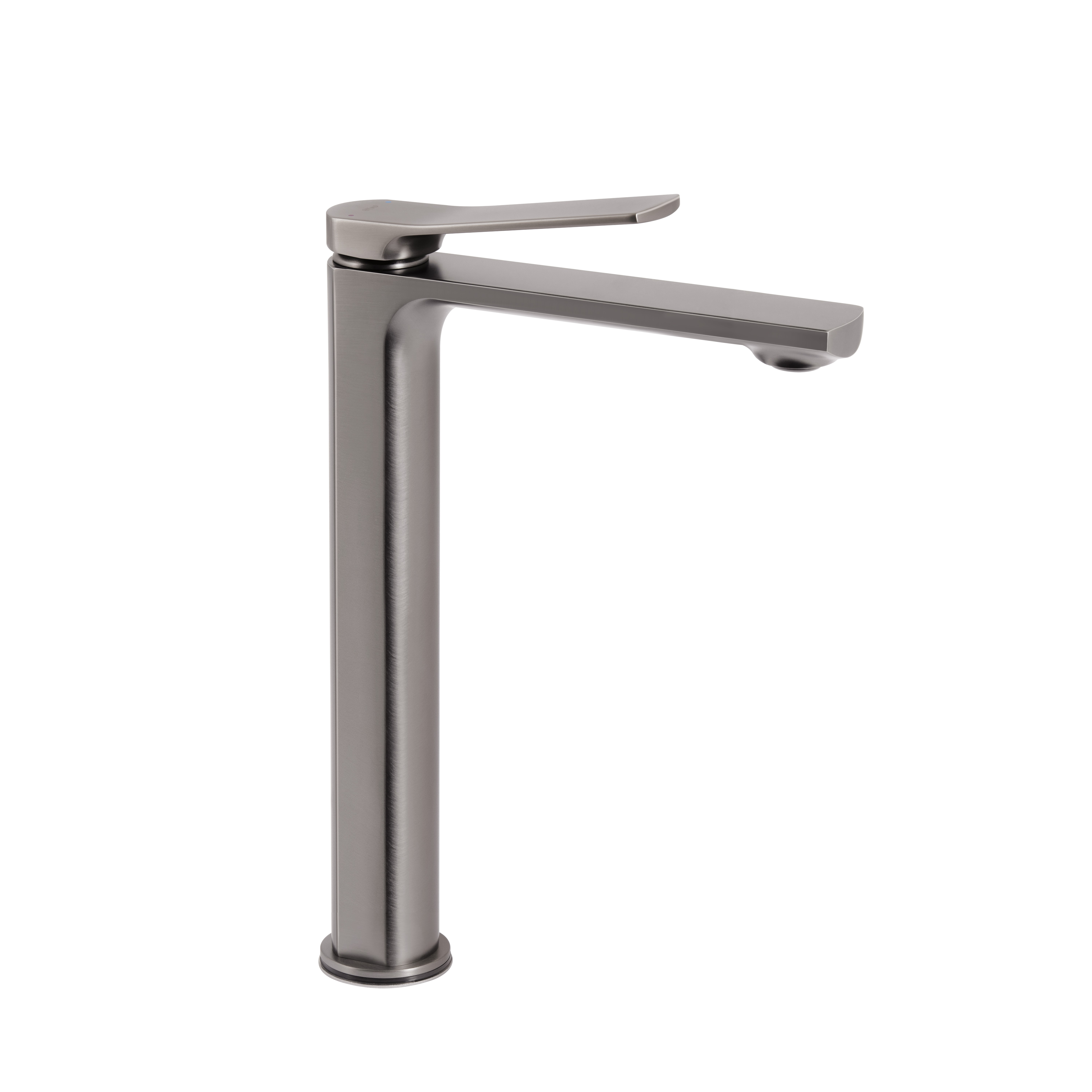 Змішувач для раковини Qtap Slavonice високий Gunmetal Black PVD (QTSLA269GMB45925)